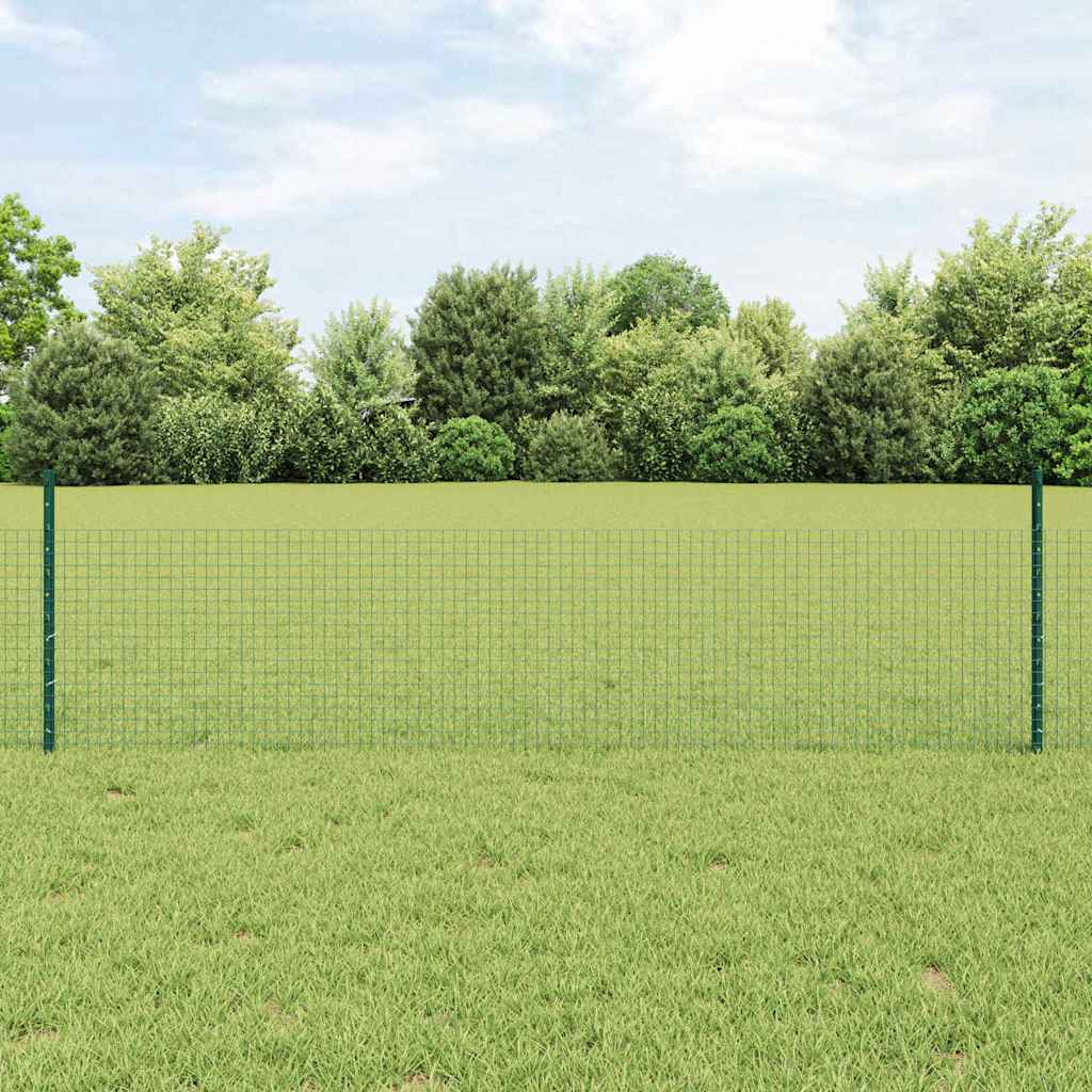 JUNG Vida Zaun mit Pfosten Grün 0,5 x 10 m Stahl