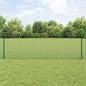 JUNG Vida Zaun mit Pfosten Grün 0,6 x 10 m Stahl und PVC