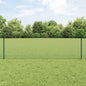 JUNG Vida Zaun mit Pfosten Grün 0,6 x 10 m Stahl und PVC