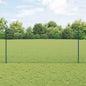 JUNG Vida Zaun mit Pfosten Grün 1,2 x 10 m Stahl und PVC