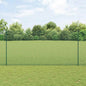 JUNG Vida Zaun mit Pfosten Grün 1,6 x 10 m Stahl und PVC