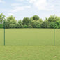 JUNG Vida Zaun mit Pfosten Grün 1.6 x 25 m Stahl und PVC