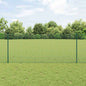 JUNG Vida Zaun mit Pfosten Grün 1 x 50 m Stahl und PVC