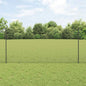 JUNG Vida Zaun mit Pfosten Grau 1,2 x 10 m Stahl und PVC