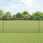 JUNG Vida Zaun mit Pfosten Grau 1,4 x 10 m Stahl und PVC