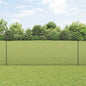 JUNG Vida Zaun mit Pfosten Grau 1,5 x 50 m Stahl und PVC