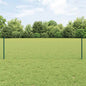 JUNG Vida Zaun mit Pfosten Grün 0,5 x 10 m Stahl und PVC