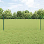 JUNG Vida Zaun mit Pfosten Grün 0,8 x 10 m Stahl und PVC