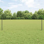 JUNG Vida Zaun mit Pfosten Grau 0,5 x 10 m Stahl und PVC