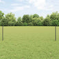 JUNG Vida Zaun mit Pfosten Grau 0,5 x 25 m Stahl