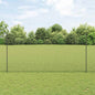 JUNG Vida Zaun mit Pfosten Grau 1.6 x 25 m Stahl und PVC