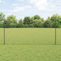 JUNG Vida Zaun mit Pfosten Grau 1,2 x 100 m Stahl und PVC