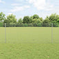 JUNG Vida Zaun mit Pfosten Silber 1 x 10 m Stahl