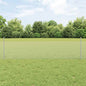 JUNG Vida Zaun mit Pfosten Silber 0,5 x 100 m Stahl