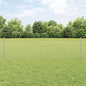 JUNG Vida Zaun mit Pfosten Silber 0,5 x 100 m Stahl