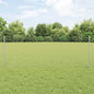 JUNG Vida Zaun mit Pfosten Silber 0,8 x 100 m Stahl