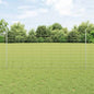 JUNG Vida Zaun mit Pfosten Silber 1,2 x 25 m Stahl