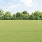 JUNG Vida Zaun mit Pfosten Silber 1,5 x 25 m Stahl