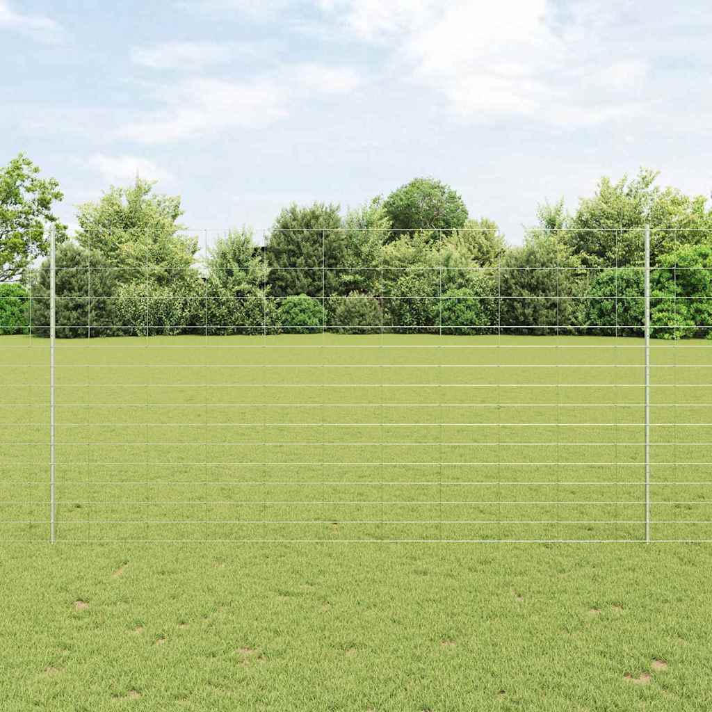JUNG Vida Zaun mit Pfosten Silber 1.6 x 25 m Stahl