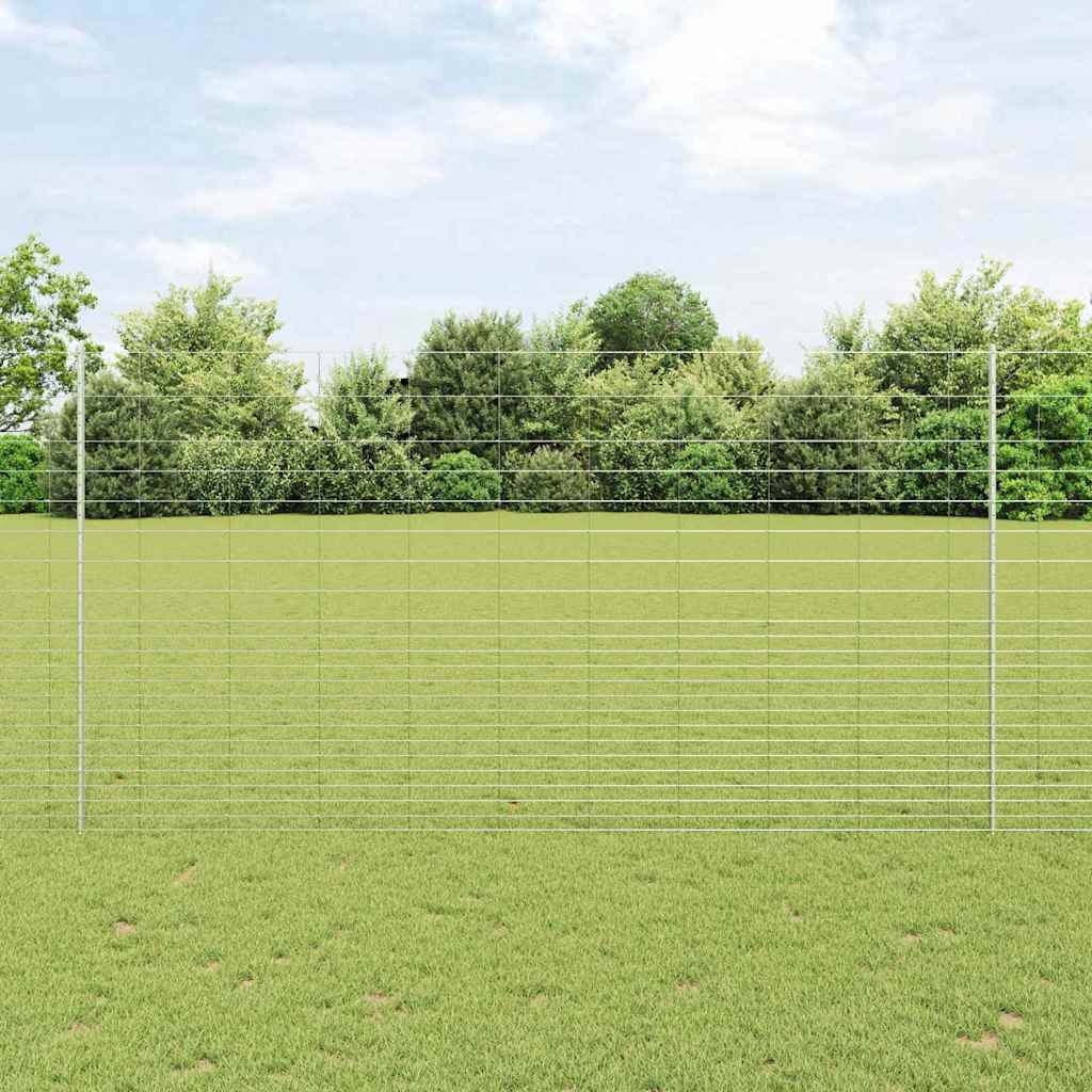 JUNG Vida Zaun mit Pfosten Silber 1.6 x 25 m Stahl