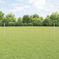 JUNG Vida Zaun mit Pfosten Silber 0,8 x 100 m Stahl