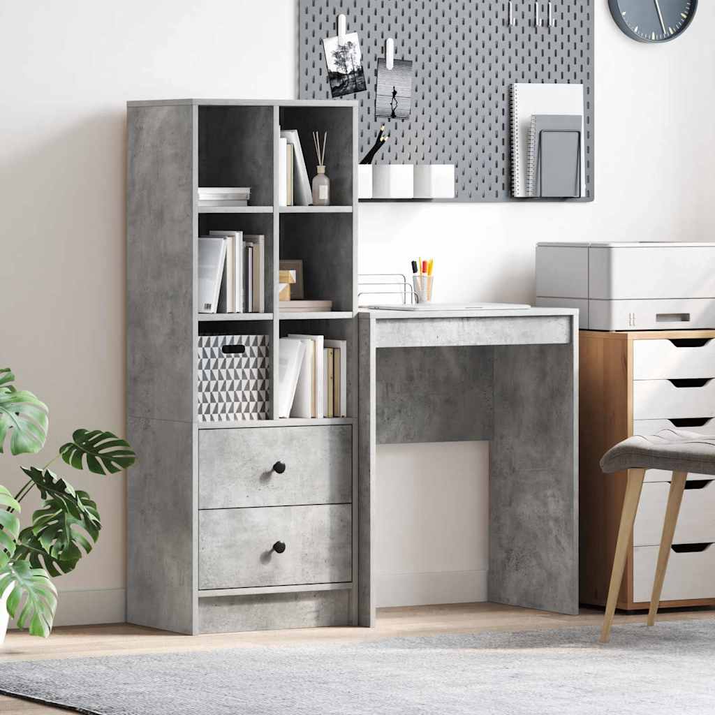 JUNG Vida Schreibtisch mit Schubladen 2 pcs Beton Grau