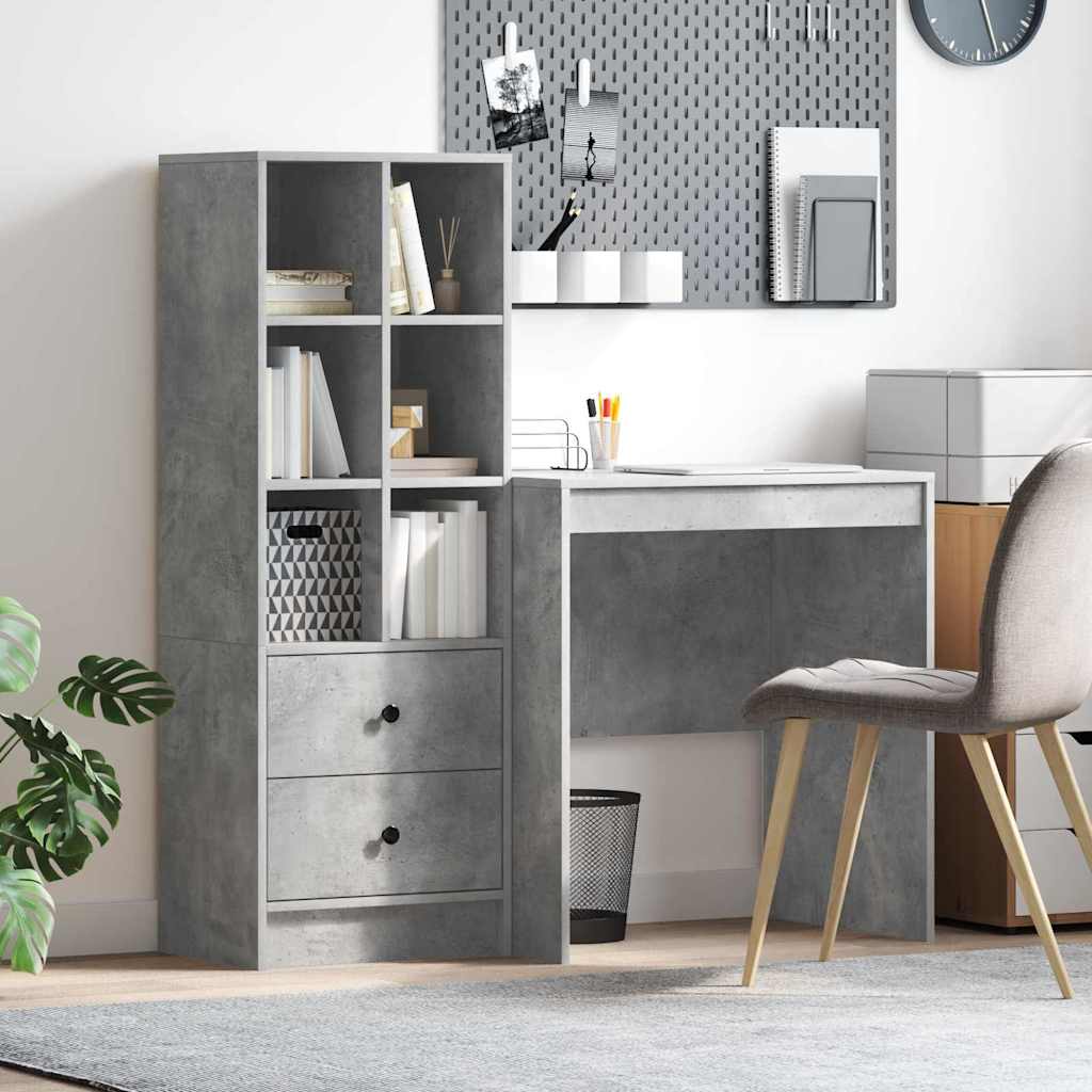 JUNG Vida Schreibtisch mit Schubladen 2 pcs Beton Grau