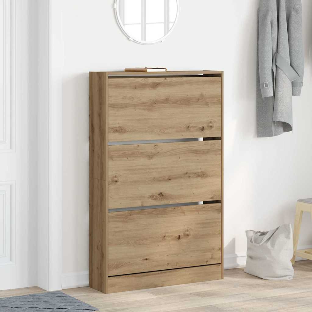 JUNG Vida Schuhschrank Artisan-Eiche 80 x 21 x 125,5 cm Holzwerkstoff