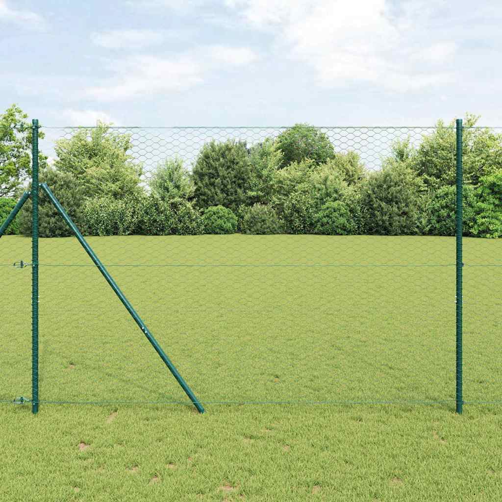 JUNG Vida Hexagonzaun Grün 1.6 x 25 m PVC