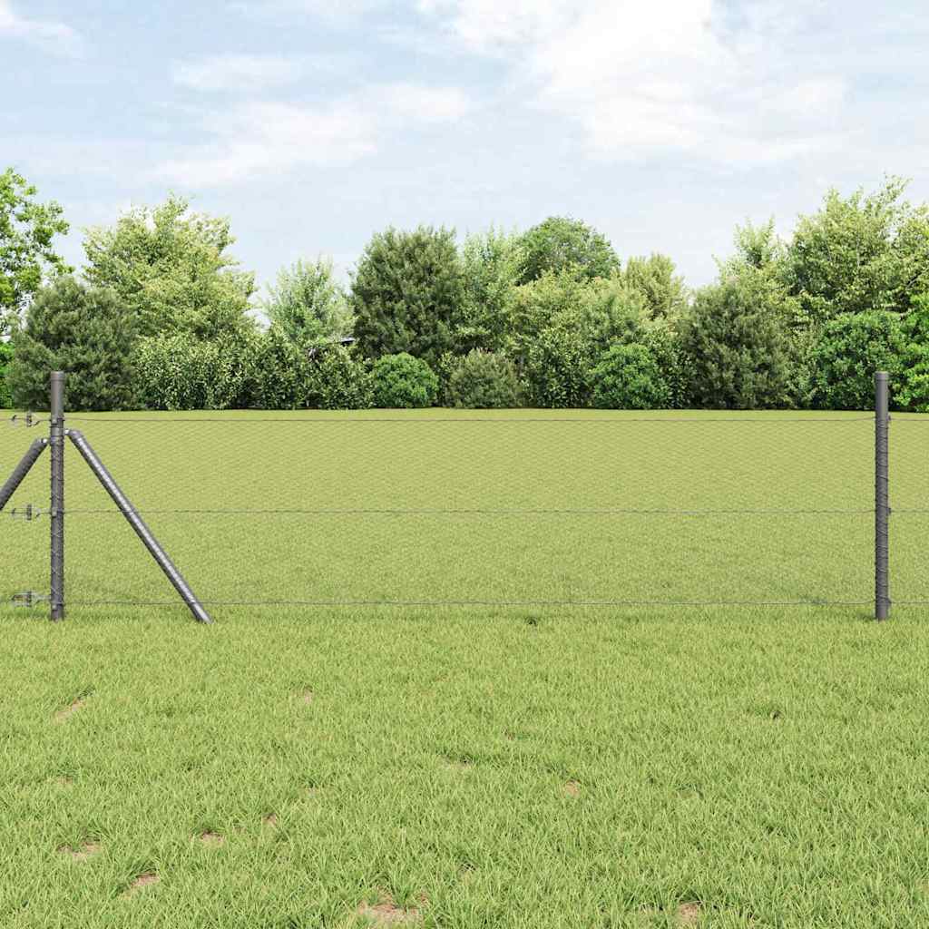 JUNG Vida Hexagonzaun Grau 0,8 x 100 m PVC