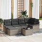 JUNG Vida Gartensofa-set mit Kissen 7 pcs Grau Poly-Rattan