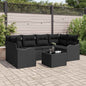 JUNG Vida Gartensofa-set Schwarz 55 x 55 x 37 cm Poly-Rattan