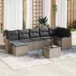 JUNG Vida Gartensofa-set 8 pcs Grau Poly-Rattan