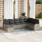 JUNG Vida Gartensofa-set 8 pcs Hellgrau Poly-Rattan