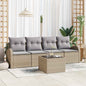 JUNG Vida Gartensofa-set Beige 55 x 55 x 37 cm Poly-Rattan