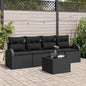 JUNG Vida Gartensofa-set Schwarz 55 x 55 x 37 cm Poly-Rattan