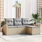 JUNG Vida Gartensofa-set Beige Poly-Rattan
