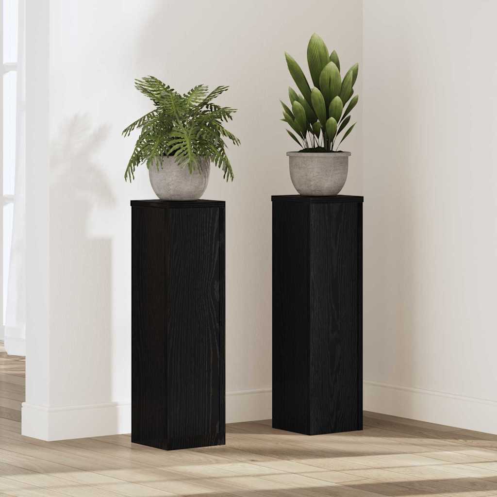 JUNG Vida Pflanzenständer 2 pcs Schwarz Eichen-Optik 17 x 17 x 60 cm