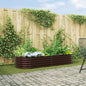 JUNG Vida Hochbeet Braun 240 x 80 x 44 cm Stahl