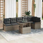 JUNG Vida Gartensofa-set mit Kissen 7 pcs Grau Poly-Rattan