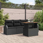 JUNG Vida Garten-Sofa-Set mit Kissen 5 pcs Schwarz