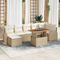 JUNG Vida Garten-Sofa-Set mit Kissen 8 pcs Beige und Creme