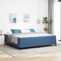 JUNG Vida Bettrahmen mit Matratze Blau 200 x 200 cm Stoff