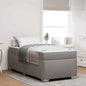 JUNG Vida Bettrahmen mit Matratze Taupe 90 x 190 cm Stoff