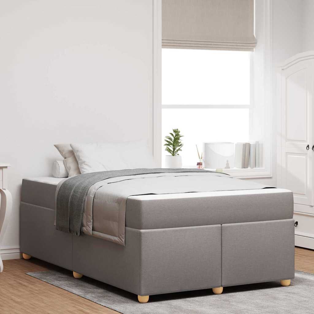 JUNG Vida Bettrahmen mit Matratze Taupe 120 x 190 cm Stoff