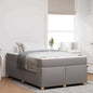 JUNG Vida Bettrahmen mit Matratze Taupe 120 x 190 cm Stoff