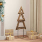 JUNG Vida Weihnachtsbaum mit Ständer Braun 90 cm Massivholz Teak