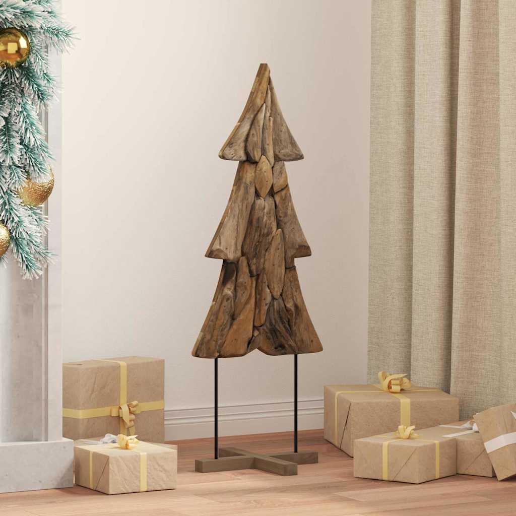 JUNG Vida Weihnachtsbaum mit Ständer Braun 90 cm Massivholz Teak