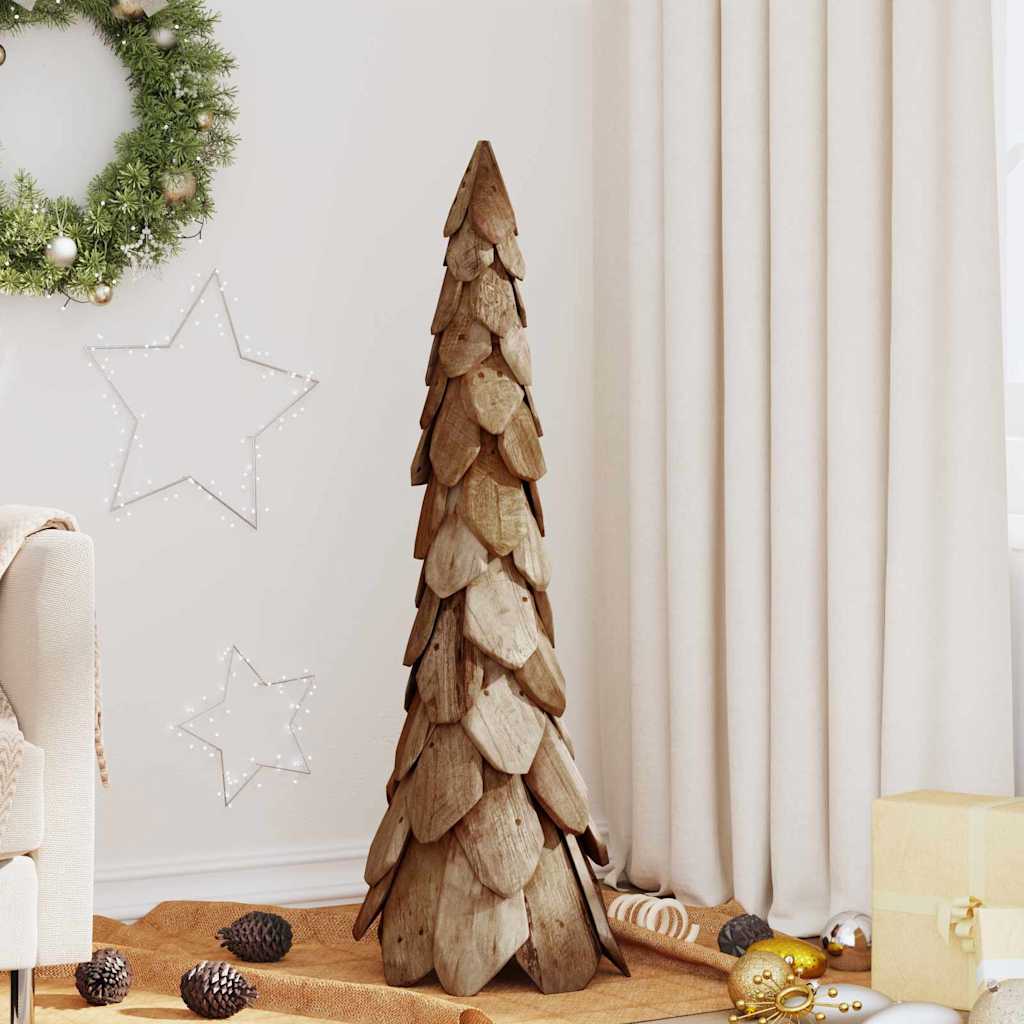 JUNG Vida Weihnachtsbaum mit Ständer Braun 111 cm Massivholz Teak