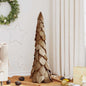 JUNG Vida Weihnachtsbaum mit Ständer Braun 111 cm Massivholz Teak